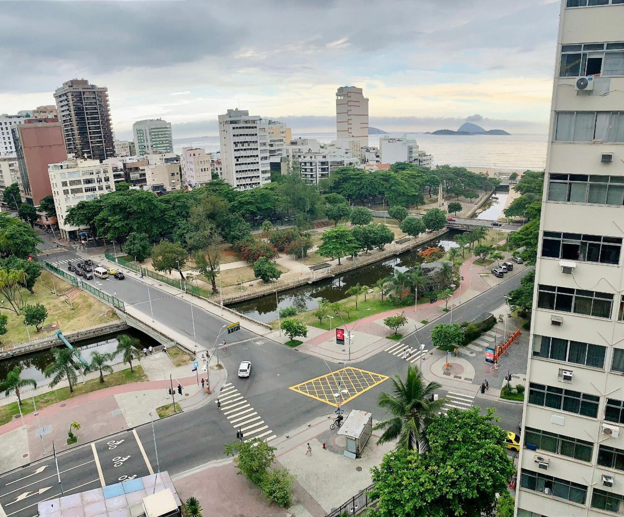 Fantástica vista da fronteira Leblon e Ipanema Apartamento Rio de Janeiro Exterior foto